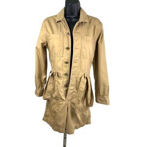 Gap playsuit Romper  oversized  cotton khaki brown 36 chest